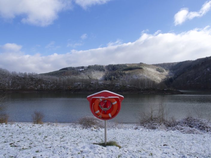 Lac de la Haute-Sûre, le 04 février 2018.